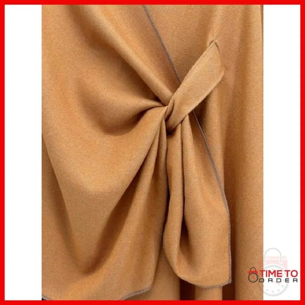 Soft Cashmere-Like Reversible Shawl Wrap, 61